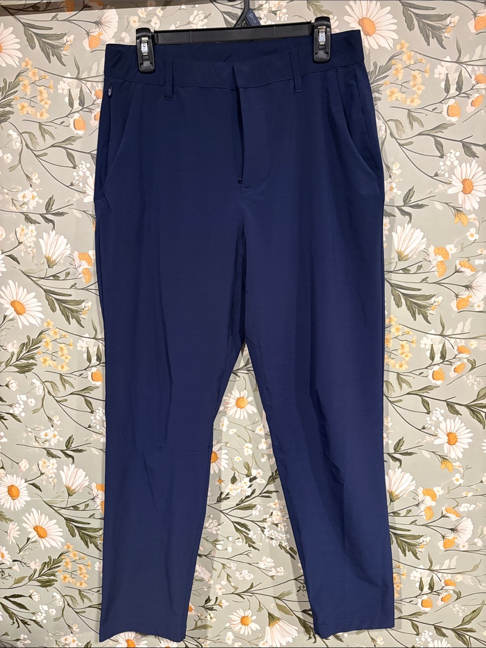 Fabletics Navy Blue Women's Tapered Stretch Trousers
